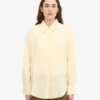 Camisas oversize de lino - Amarillo suave