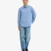 Camisas oversize de lino - azul mar