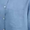 Camisas oversize de lino - azul mar