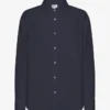 Camisas oversize de lino - Azul marino