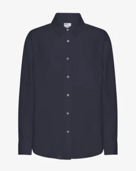 Camisas oversize de lino - Azul marino