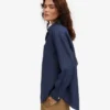 Camisas oversize de lino - Azul marino