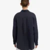 Camisas oversize de lino - Azul marino