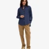 Camisas oversize de lino - Azul marino