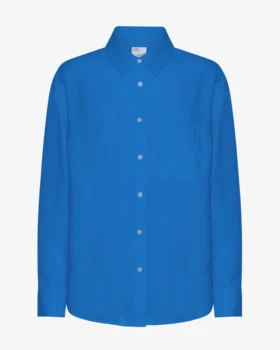 Camisas oversize de lino - Azul Pacífico