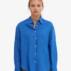 Camisas oversize de lino - Azul Pacífico