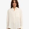 Camisas oversize de lino - Blanco marfil
