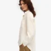 Camisas oversize de lino - Blanco marfil