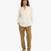 Camisas oversize de lino - Blanco marfil