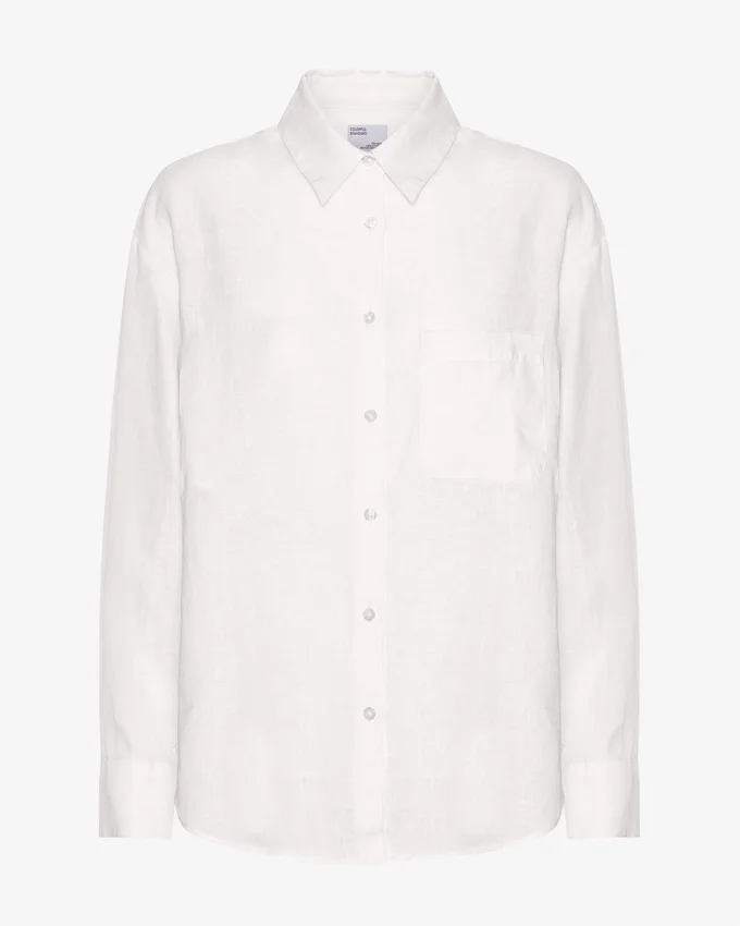 Camisas oversize de lino - Blanco óptico