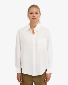 Camisas oversize de lino – Blanco óptico