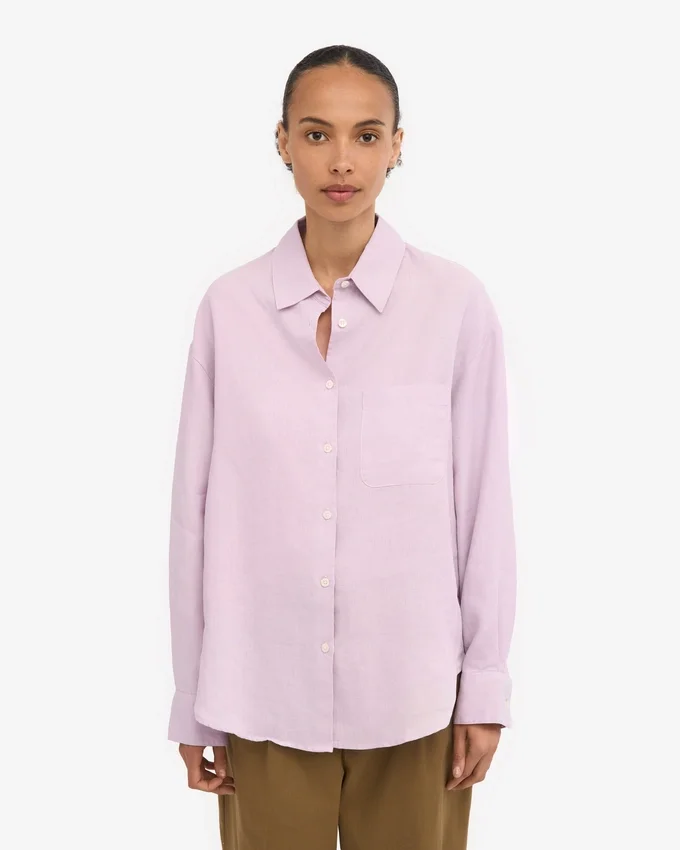 Camisas oversize de lino - Flor de cerezo