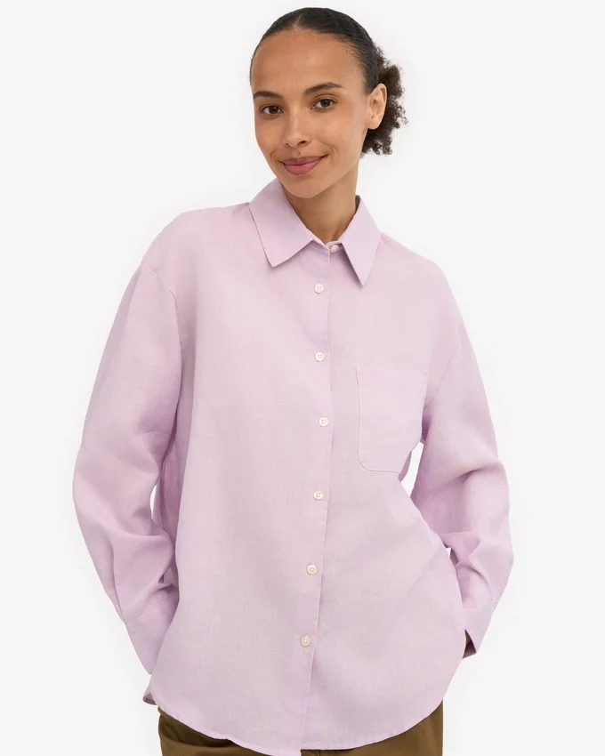 Camisas oversize de lino - Flor de cerezo
