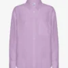 Camisas oversize de lino - Lavanda suave