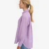 Camisas oversize de lino - Lavanda suave
