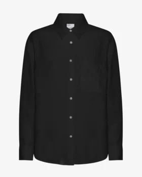 Camisas oversize de lino - Negro intenso