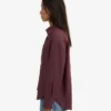 Camisas oversize de lino - Rojo sangre