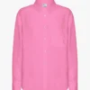 Camisas oversize de lino - Rosa chicle