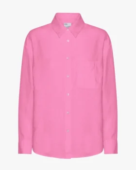 Camisas oversize de lino - Rosa chicle