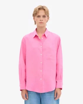 Camisas oversize de lino – Rosa chicle