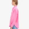 Camisas oversize de lino - Rosa chicle