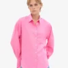 Camisas oversize de lino - Rosa chicle
