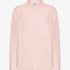 Camisas oversize de lino - Rosa deslavado