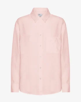 Camisas oversize de lino - Rosa deslavado