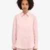 Camisas oversize de lino - Rosa deslavado