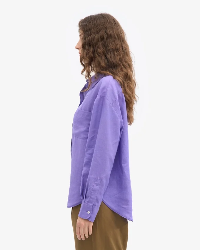 Camisas oversize de lino - Ultravioleta