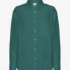 Camisas oversize de lino - Verde océano