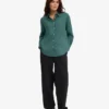 Camisas oversize de lino - Verde océano