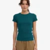 Camiseña orgánica de canalé - Verde océano