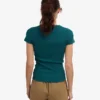 Camiseña orgánica de canalé - Verde océano