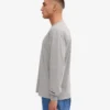 Camiseña orgánica de manga larga oversize - Gris jaspeado