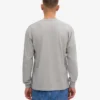Camiseña orgánica de manga larga oversize - Gris jaspeado