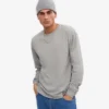 Camiseña orgánica de manga larga oversize - Gris jaspeado