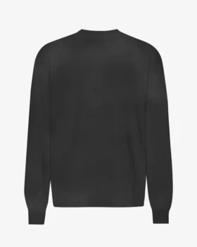 Camiseña orgánica de manga larga oversize - Negro descolorido