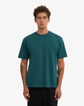 Camiseña orgánica de talla grande – Verde océano