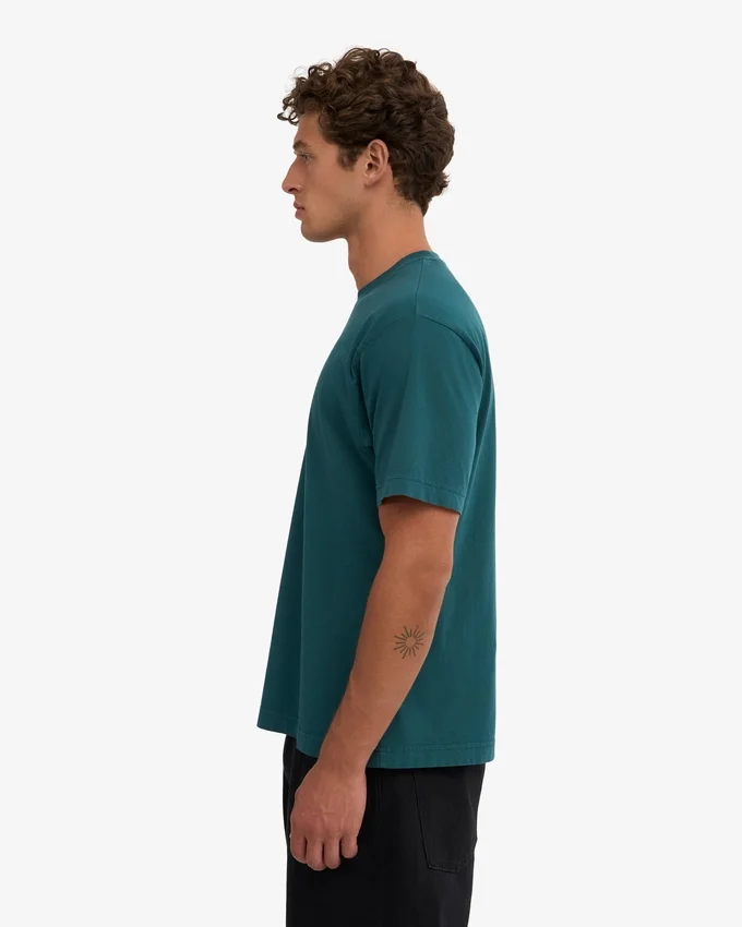 Camiseña orgánica de talla grande - Verde océano