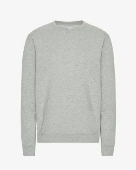 Camiseta Classic Organic de cuello redondo - Gris jaspeado