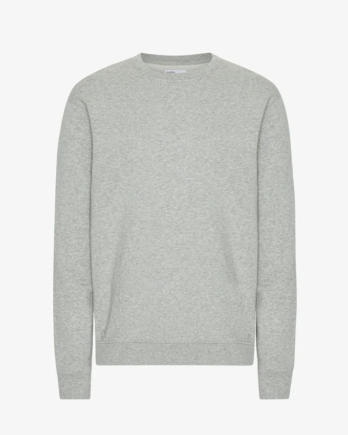 Camiseta Classic Organic de cuello redondo - Gris jaspeado