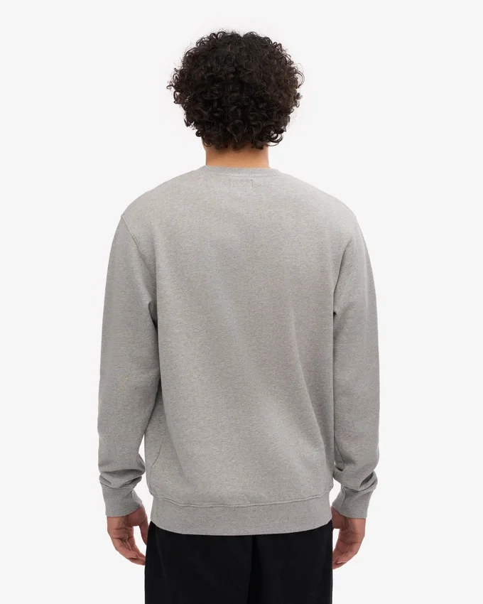 Camiseta Classic Organic de cuello redondo - Gris jaspeado