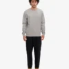 Camiseta Classic Organic de cuello redondo - Gris jaspeado