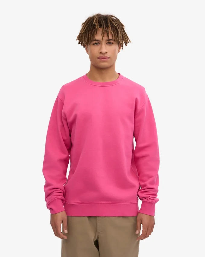 Camiseta Classic Organic de cuello redondo - Rosa chicle