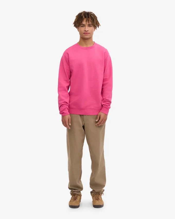 Camiseta Classic Organic de cuello redondo - Rosa chicle