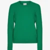 Camiseta clásica de lana merino para mujer - Verde Kelly