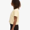 Camiseta corta holgada orgánica - Amarillo suave