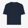 Camiseta corta holgada orgánica - Azul marino
