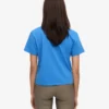 Camiseta corta holgada orgánica - Azul Pacífico